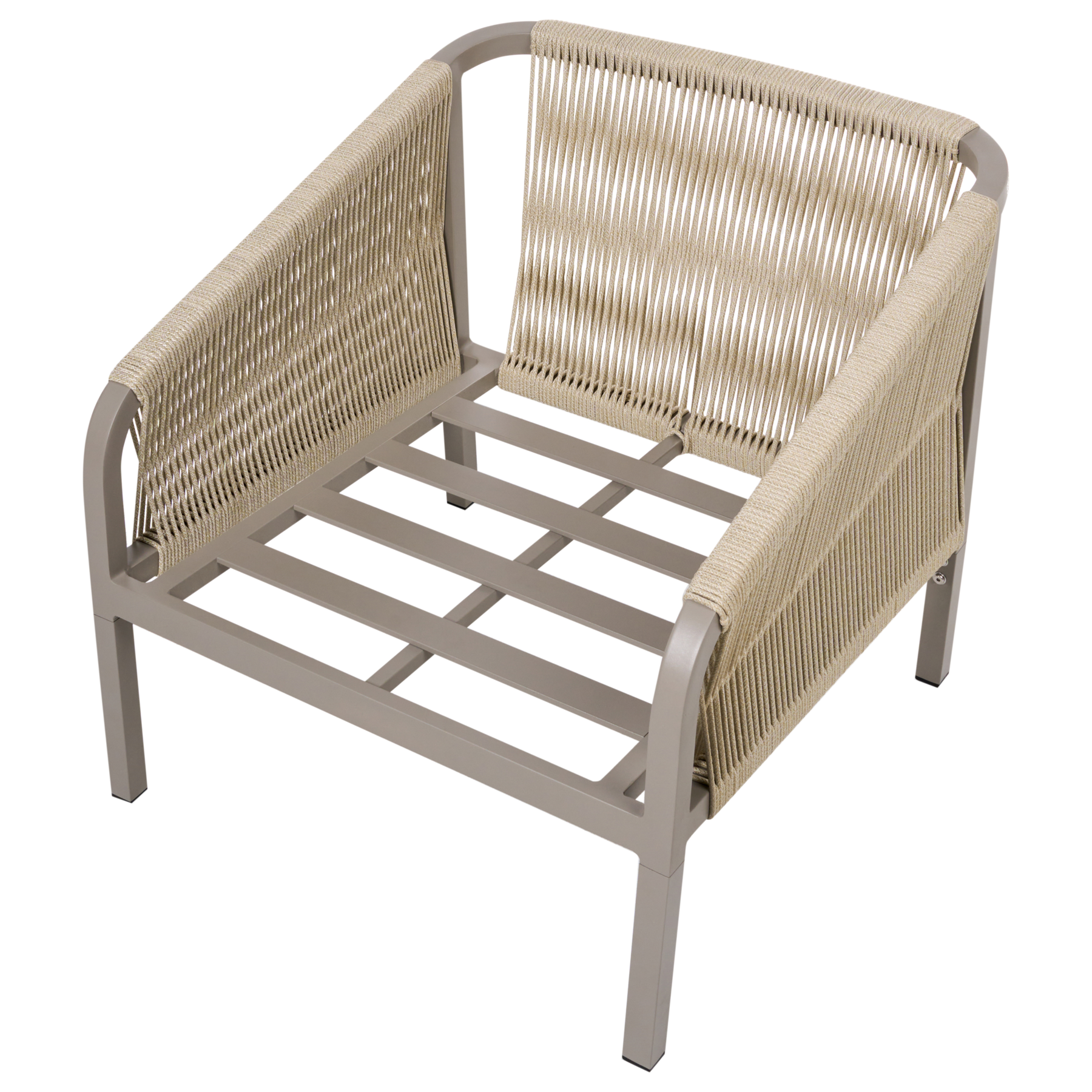 Beliani - MURATO - Loungeset 5-zits - Beige - Aluminium