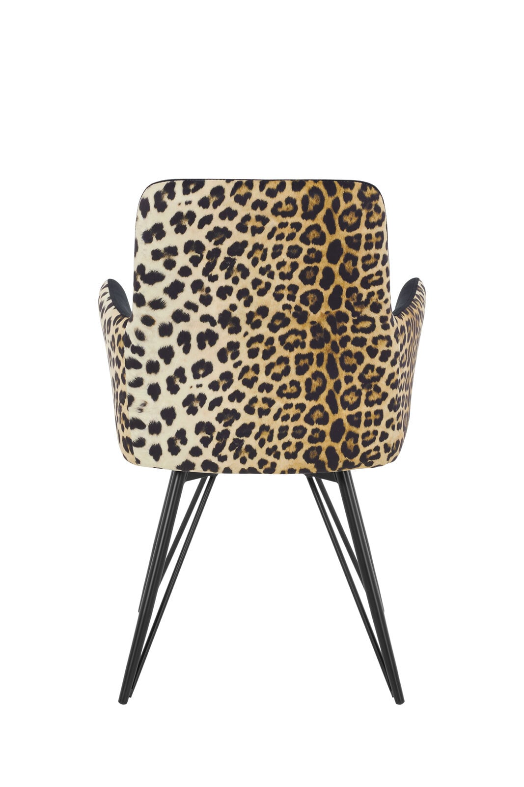 Stuhl Nala Microfaser Velvet Leo/Schwarz 57x88x64 cm