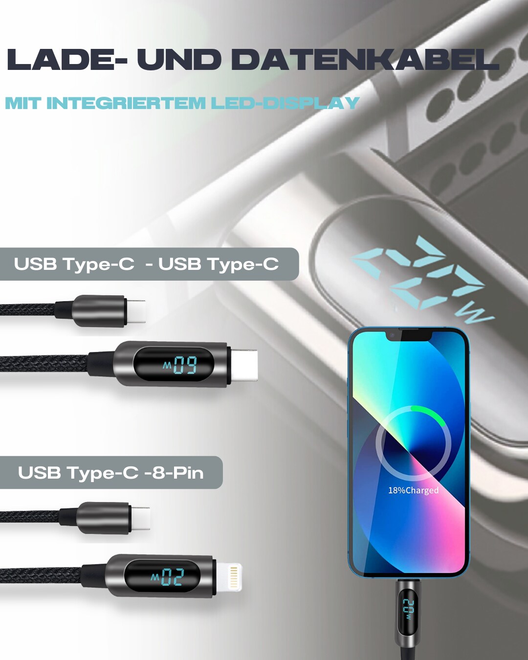 Fontastic Lade- und Datenkabel „Kuva“