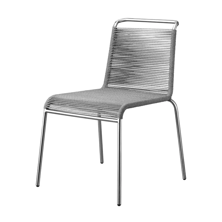 FDB Møbler - M20 Teglgård Stuhl Outdoor, Kordel hellgrau