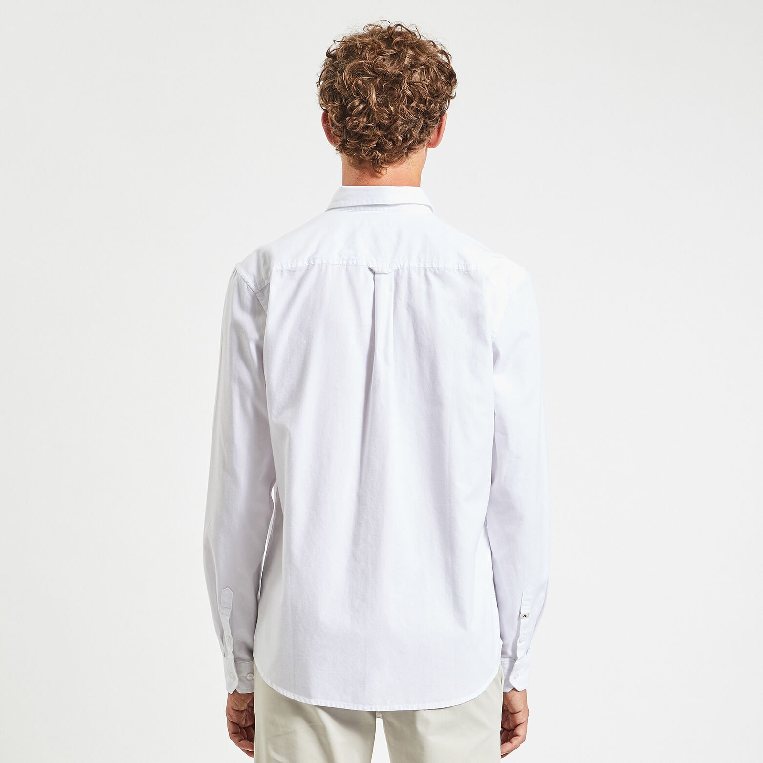 Chemise oxford unie 'le parfait by JULES' coton bi Blanc