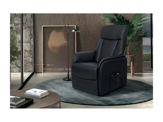 Fauteuil relaxation électrique JUAN coloris noir