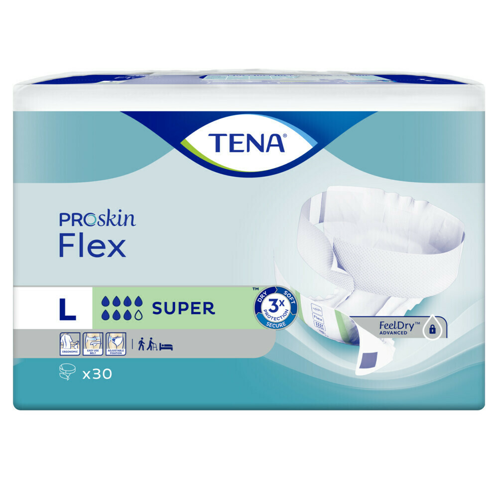 3x TENA Proskin FlexSuper L30 stuks