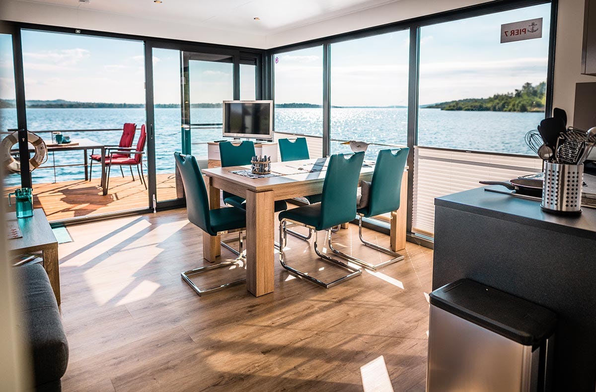 Kurzurlaub im Floating House Mücheln (2 Nächte)
