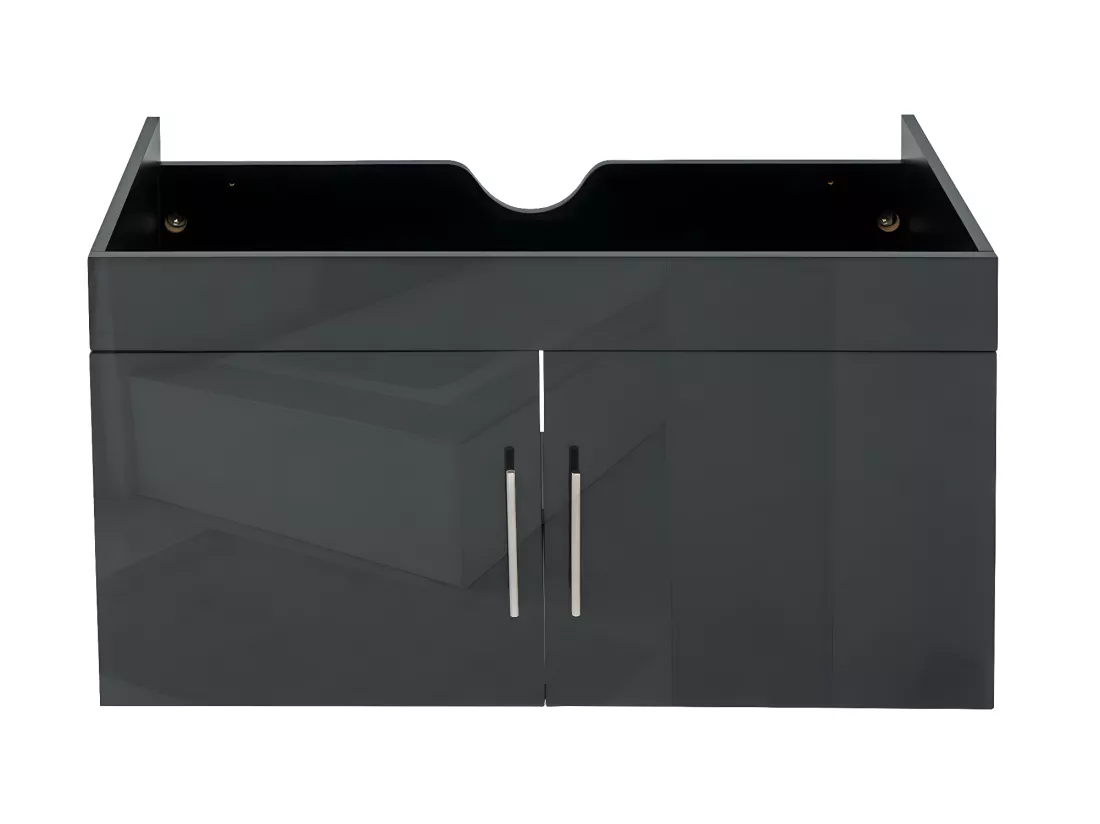 Meuble sous-lavabo MCW-D16, gris