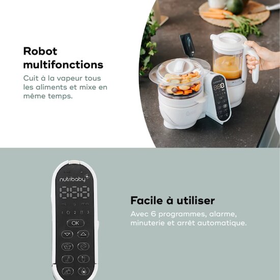 Nutribaby(+) Robot Multifonctions bébé 6 en 1   Mineral        de               Babymoov