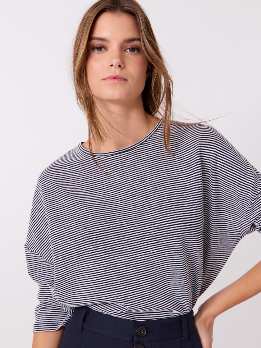 Tina stripet topp Sky Captain