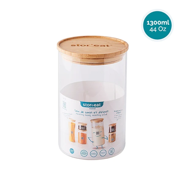 Bocal connecté en verre STOR'EAT 1300 ml Mastrad