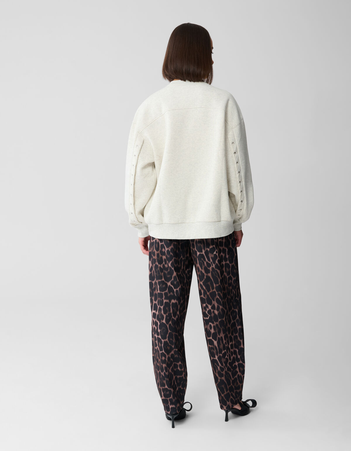 Jaguar Print Barrel Fit Broek Bruin