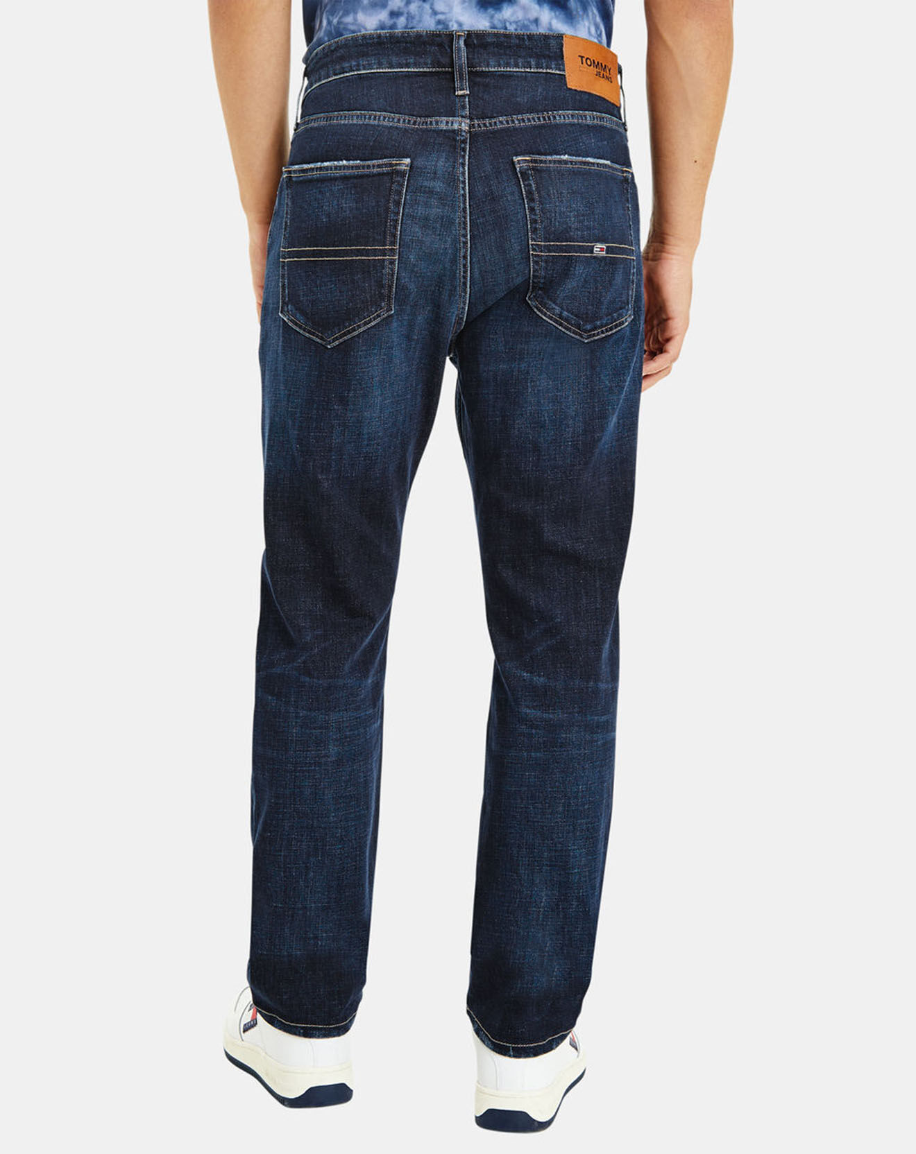 Tommy Jeans Jean droit Ryan Ce153 bleu foncé