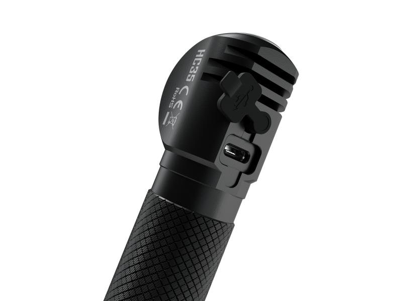 Nitecore Stirn- und Taschenlampe HC35 Schwarz Stirnlampe