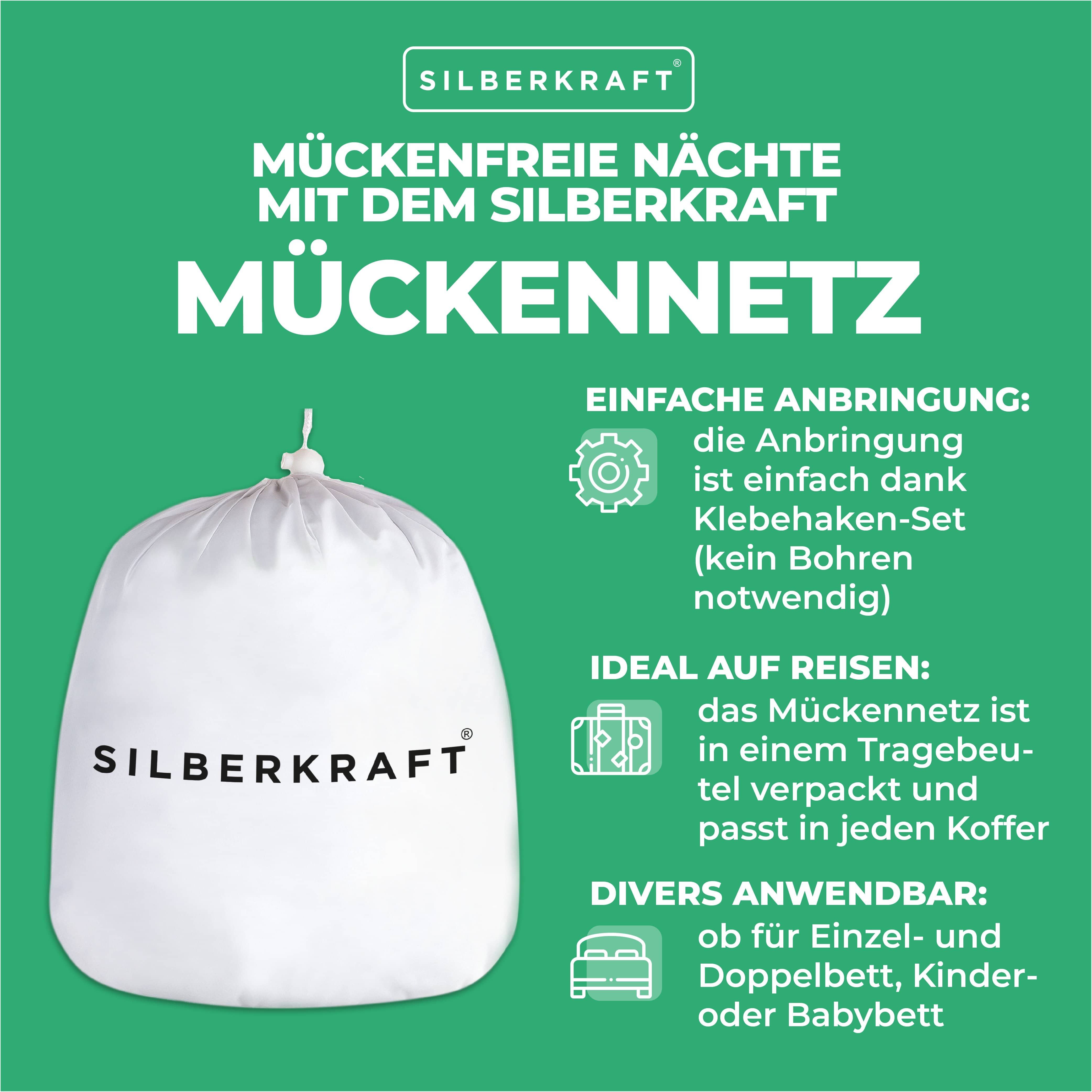 SILBERKRAFT Moskitonetz