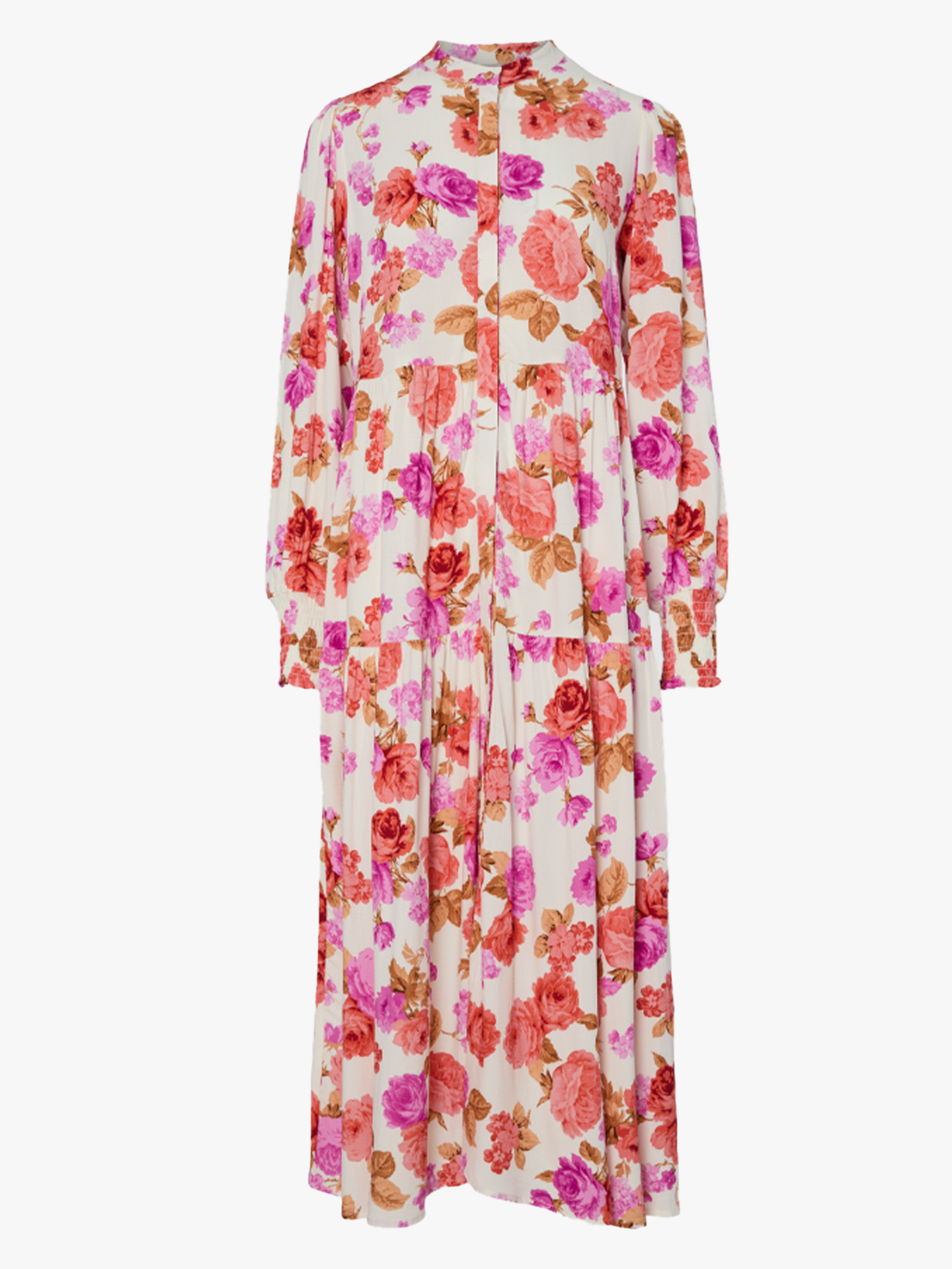 Asina Long Sleeve Long Shirt Dress
