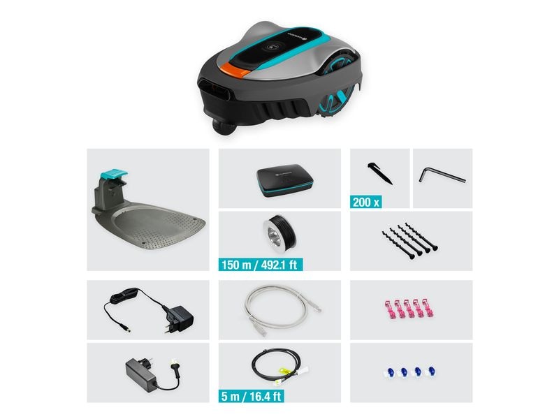 GARDENA Mähroboter smart SILENO city 400 400 m² Intelligenter Mähroboter für mittelgrosse Gärten bis zu 400 m²