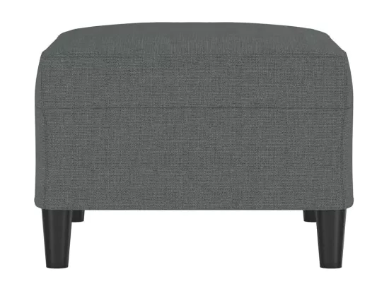 Repose-pied Gris foncé 70x55x41 cm Tissu