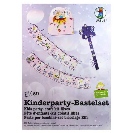 URSUS Kinderparty Bastel-Set Elfen 282-teilig