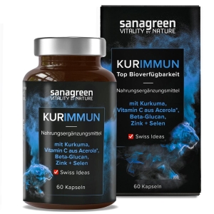 SANAGREEN Kurimmun mizell Curcuma Extrakt Kapseln, 60 Stück