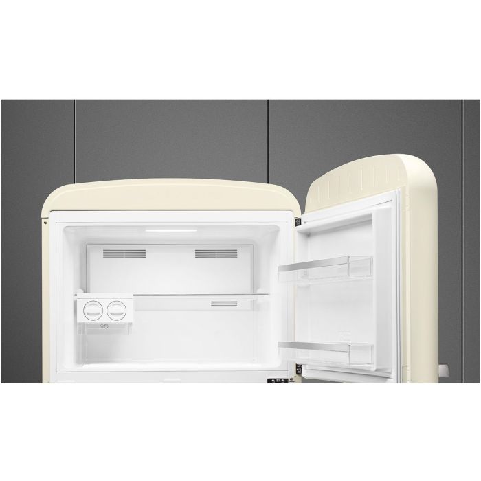 SMEG Stand-Kühl-/Gefrierkombination 50's Retro Style FAB50RCR5 E Creme