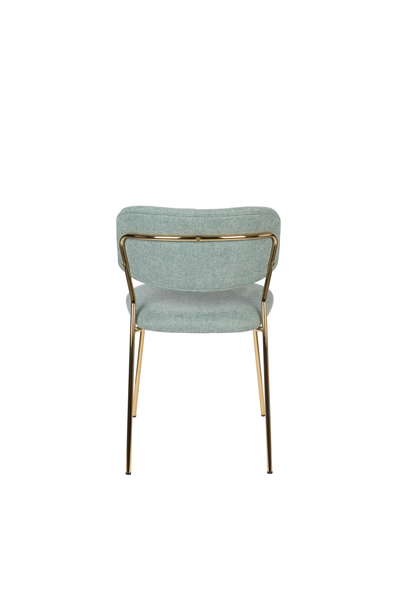 Eetkamerstoel Jolien goud/lichtgroen - set van 2