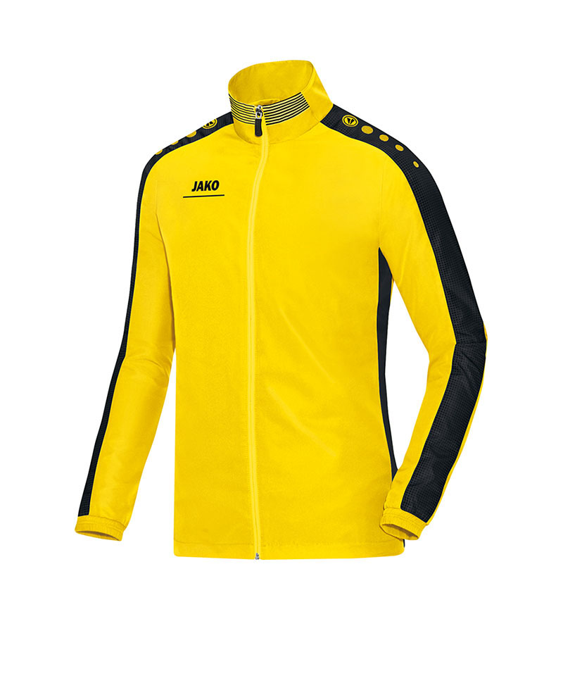 JAKO Striker Präsentationsjacke Gelb Schwarz F03