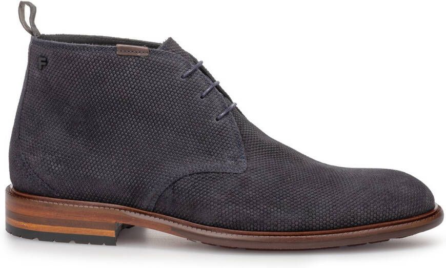FLORIS VAN BOMMEL Nette Schoenen Heren Sfm-50132 De Normer Maat: 40⅔ Materiaal: Suède Kleur: Blauw