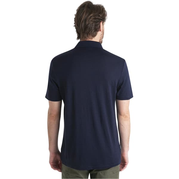 Polo randonnée ICEBREAKER M MERINO 150 TECH LITE III SS POLO MIDNIGHT NAVY