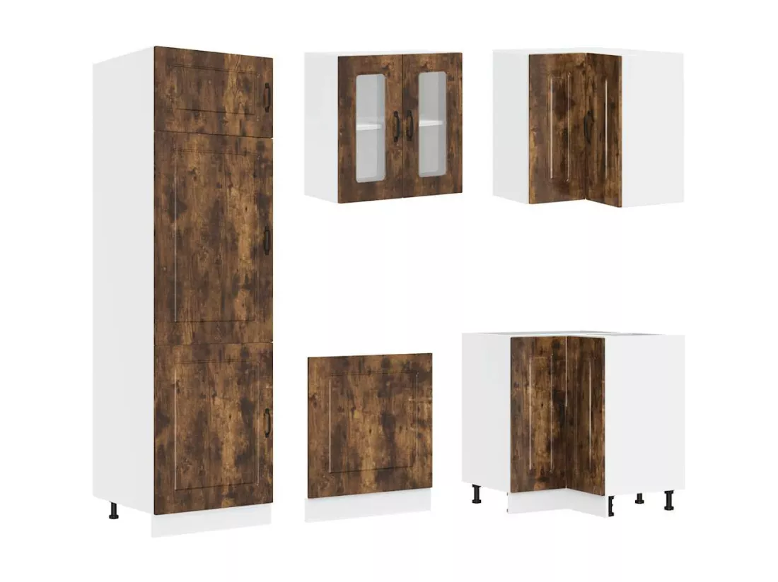 Ensemble d'armoires de cuisine 14 pcs Kalmar bois d'ingénierie