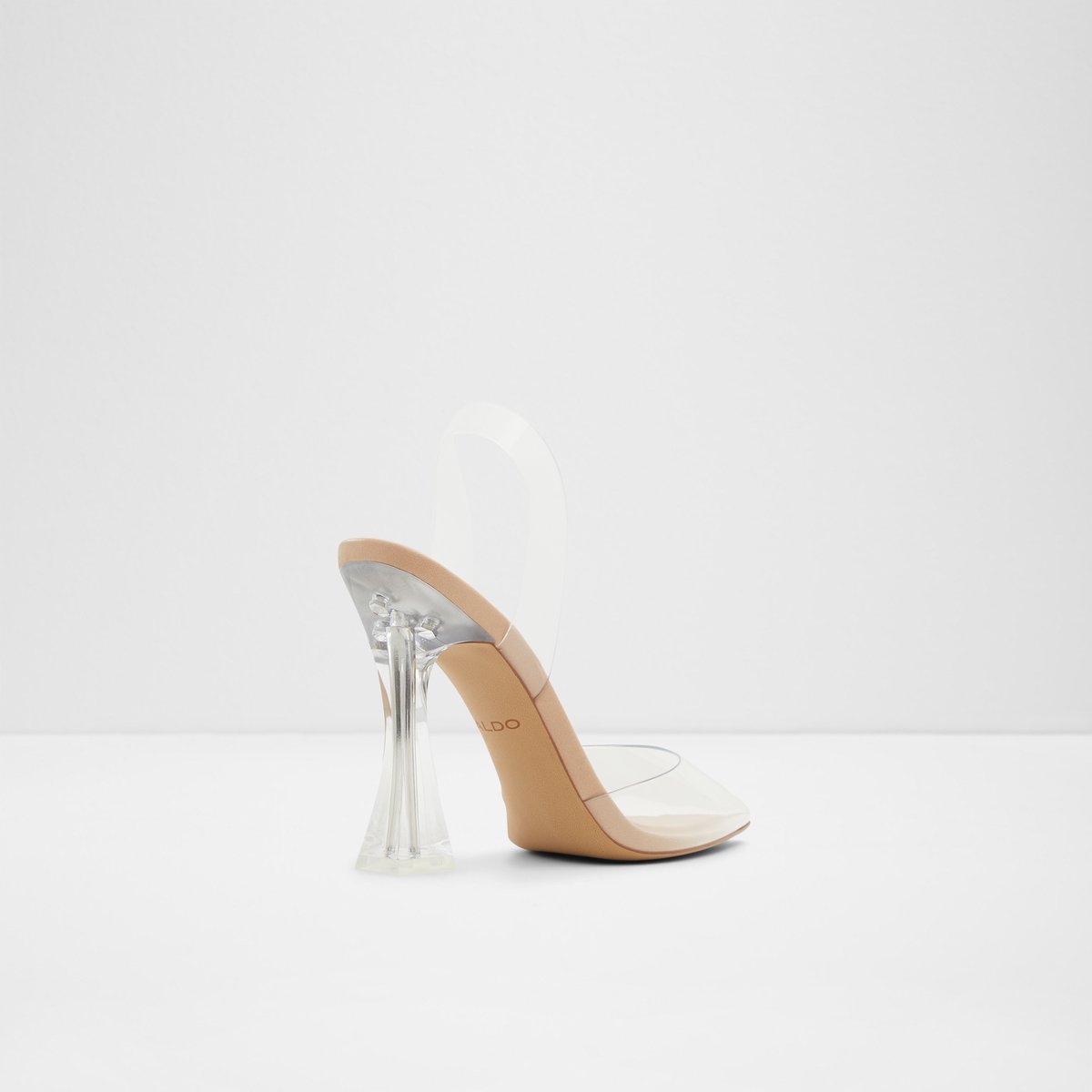 Solanti Bone Synthetic Clear TPU Women Block Heels