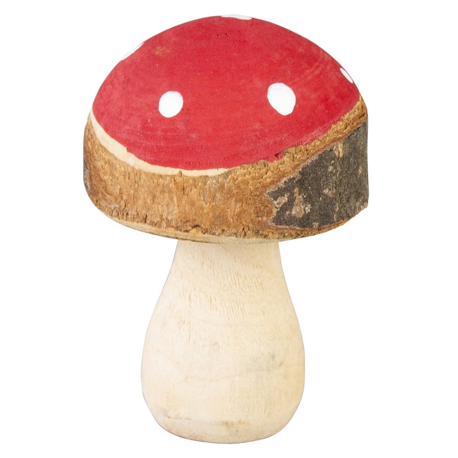 Fliegenpilz - aus Holz - ca. 9 cm - in rot/braun