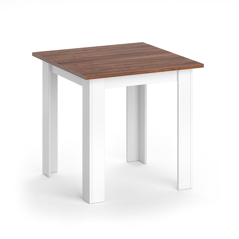 Vicco Esstisch Karlos Esszimmertisch Nussbaum Wohnzimmer Küchentisch 80cm Weiß