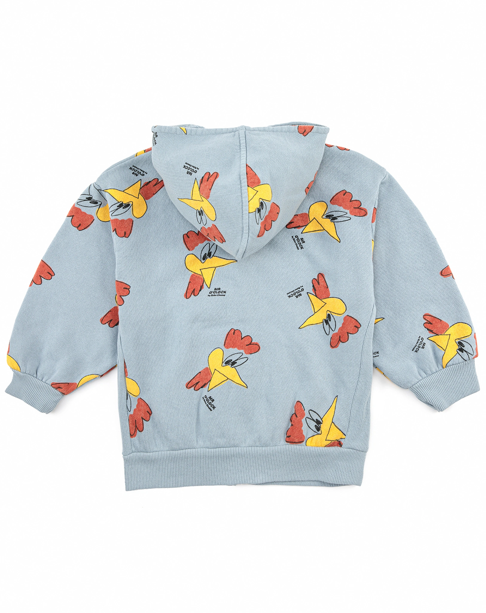 Kapuzen-Sweatjacke MR O'CLOCK AOP in light blue