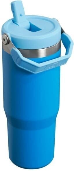 Stanley The IceFlow Flip Straw Tumbler thermos flask, blue, 890 ml