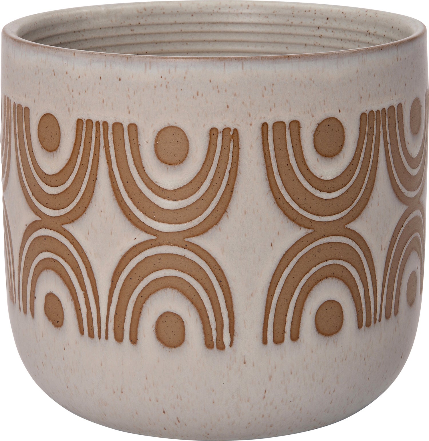Intratuin bloempot Finn wit D 14,5 H 13,5 cm