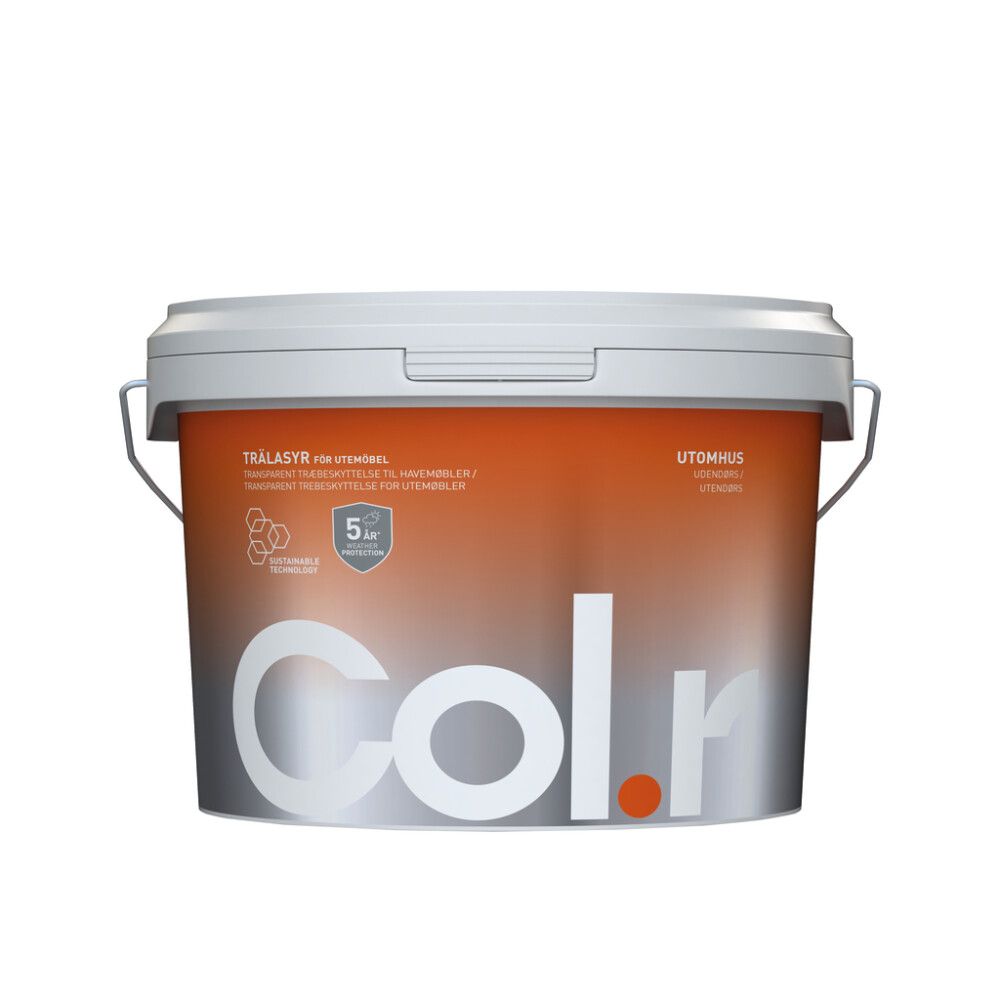 MALING COL.R FOR UTEMØBLER UTEHVIT 3L