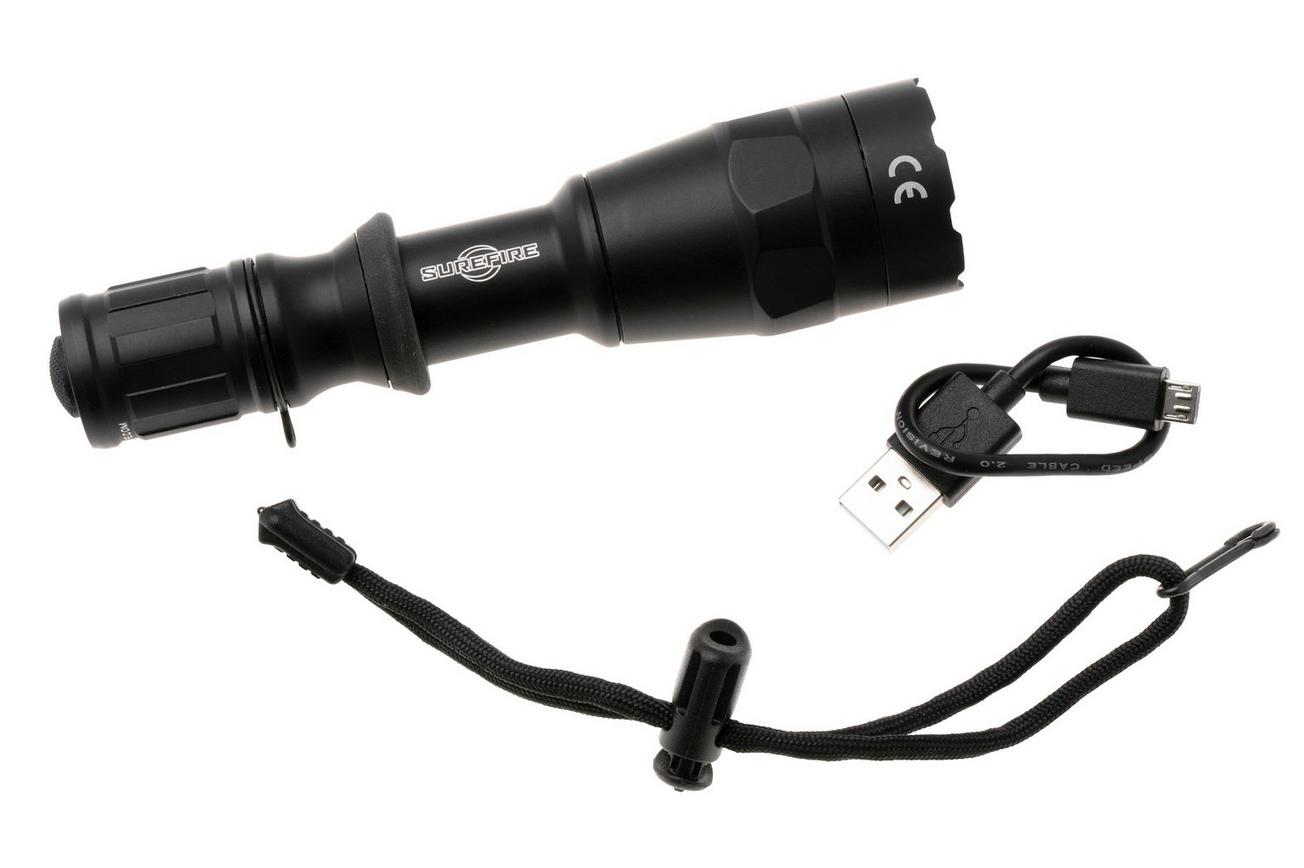 SureFire P1RZ-IB-DF IntelliBeam Black, tactische zaklamp, 1500 lumen
