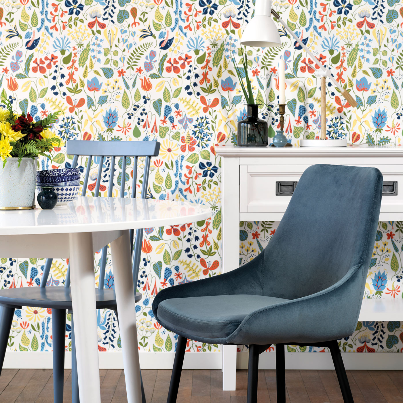 Eetkamerstoel Sierra velvet Blauw