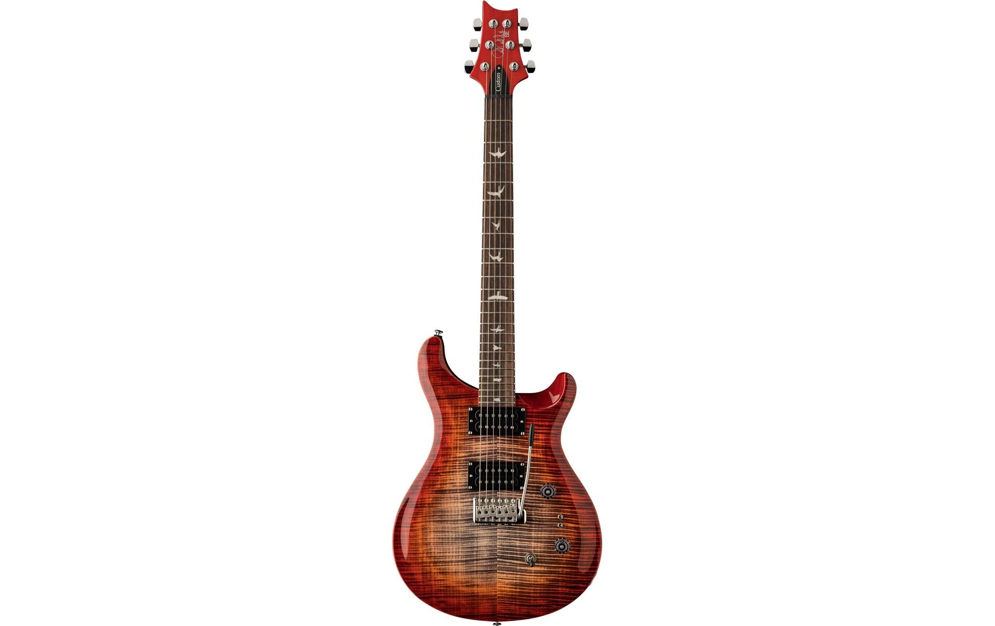 E-Gitarre SE Custom 24-08 Charcoal Cherry Burst<br>Gitarre mit Split Coil-Funktion
