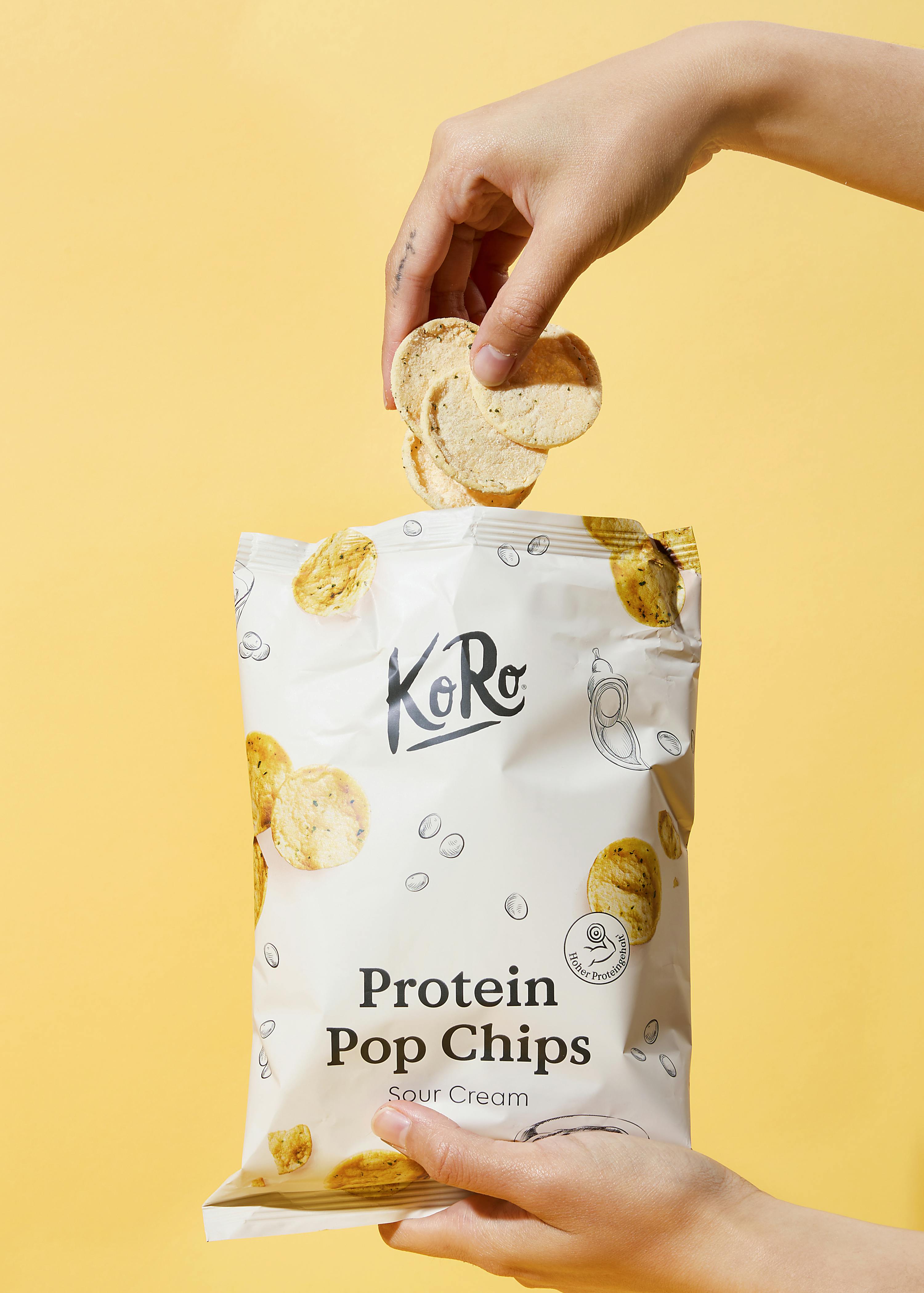 Protein Pop Chips mit Sour Cream 50 g