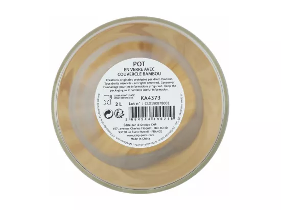 Bocal en verre - 2 L - Cuisine