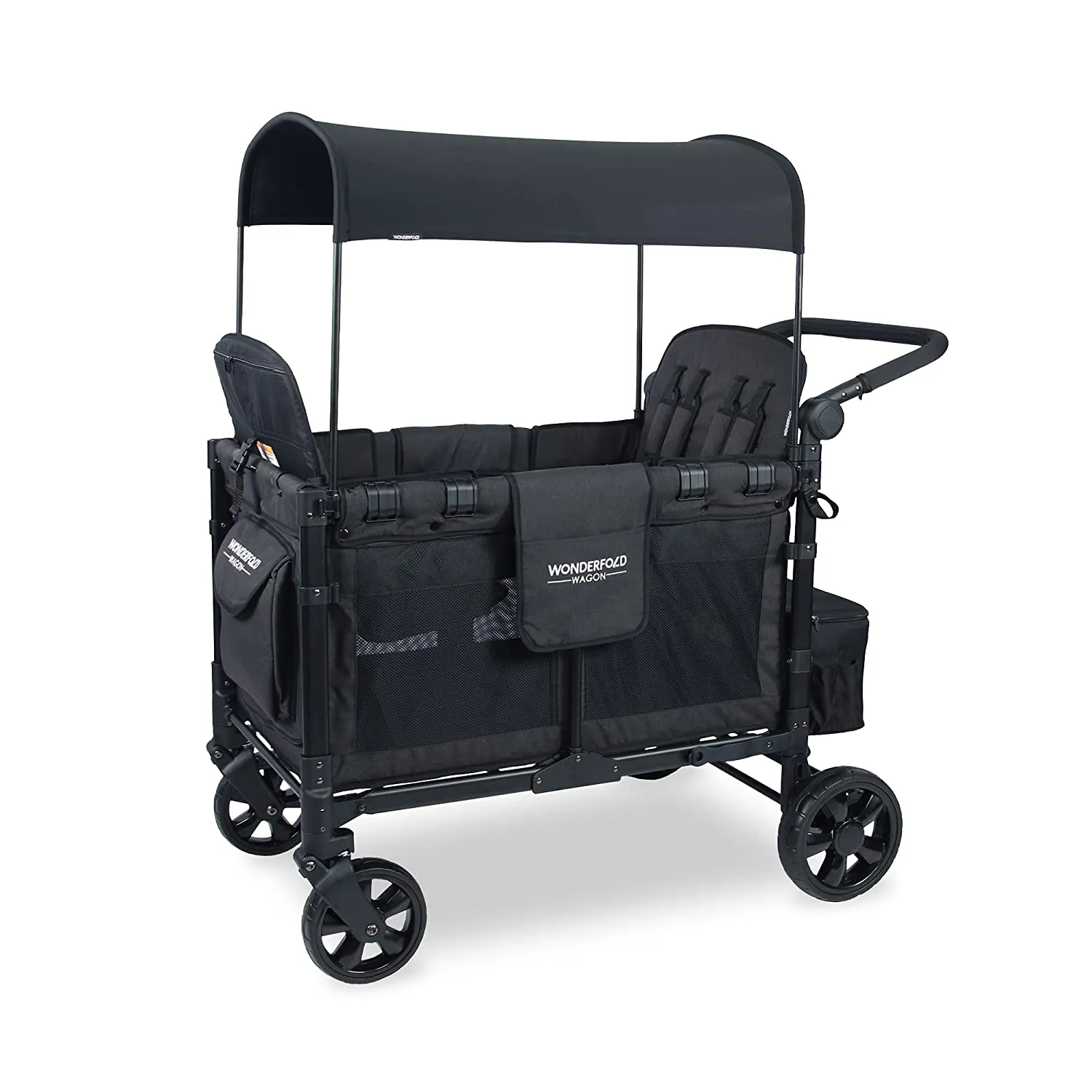 W0NDERF0LD W4 Elite 4 Seater Multi-Function Quad Stroller Wagon