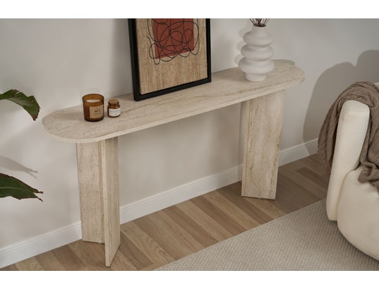 CONCEPT1 - Console Sira Travertin 150 x 35 x h75cm