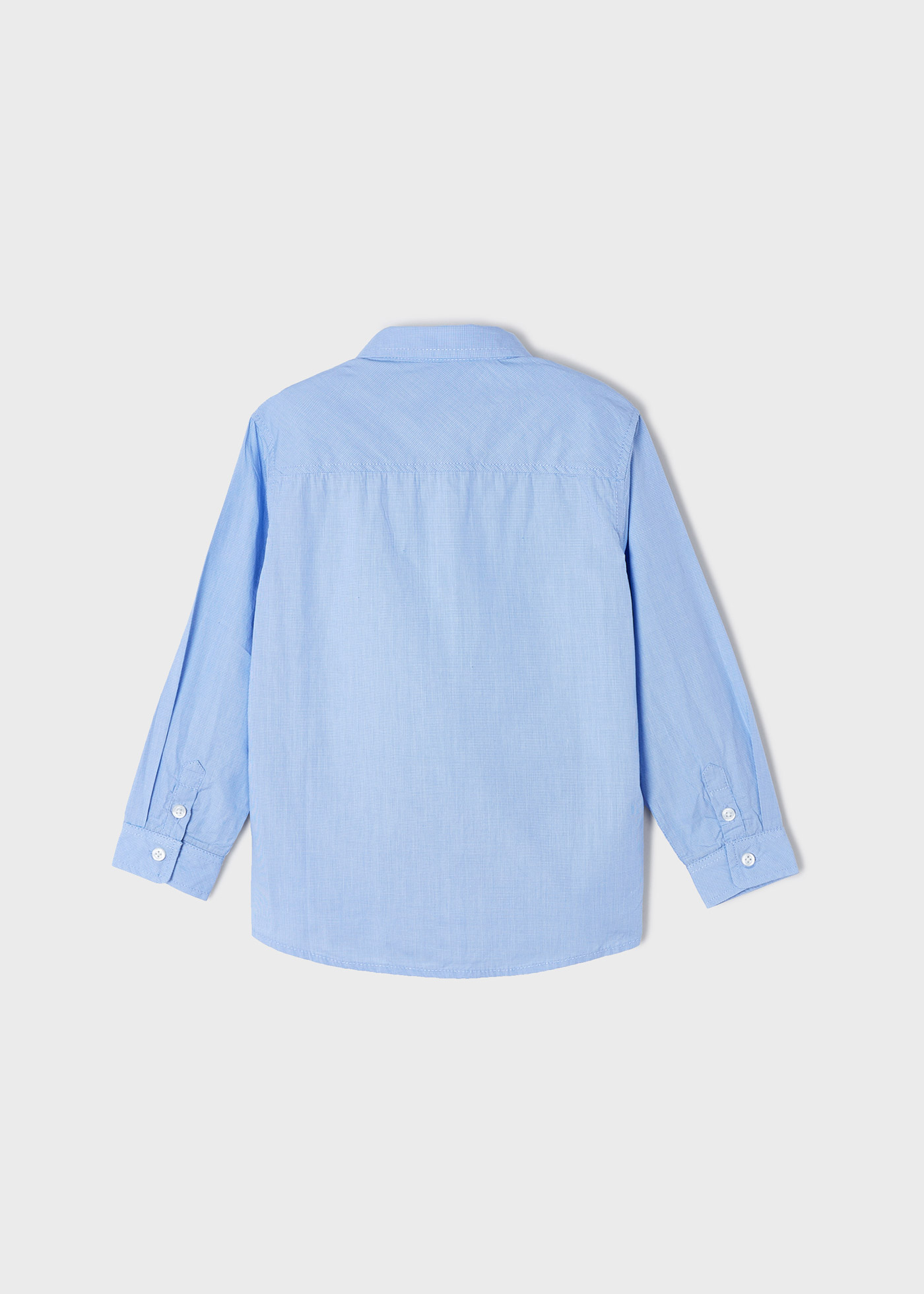 Camisa lisa de algodão sustentável para meninos