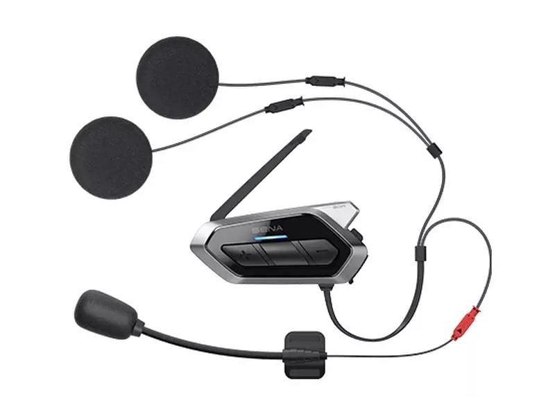 SENA Intercom 50R-02 Single Pack Bluetooth-Kommunikationssystem für Motorradfahrer mit Premium SOUND BY Harman Kardon