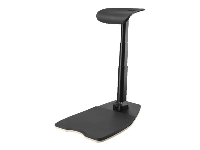 DELTACO Office Premium - Læretaburet - ergonomisk - kurvet kant - polyurethanskum - sort