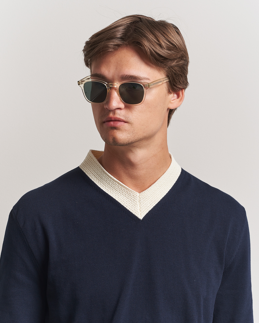 Garrett Leight Ace II 49 Sunglasses Pure Glass