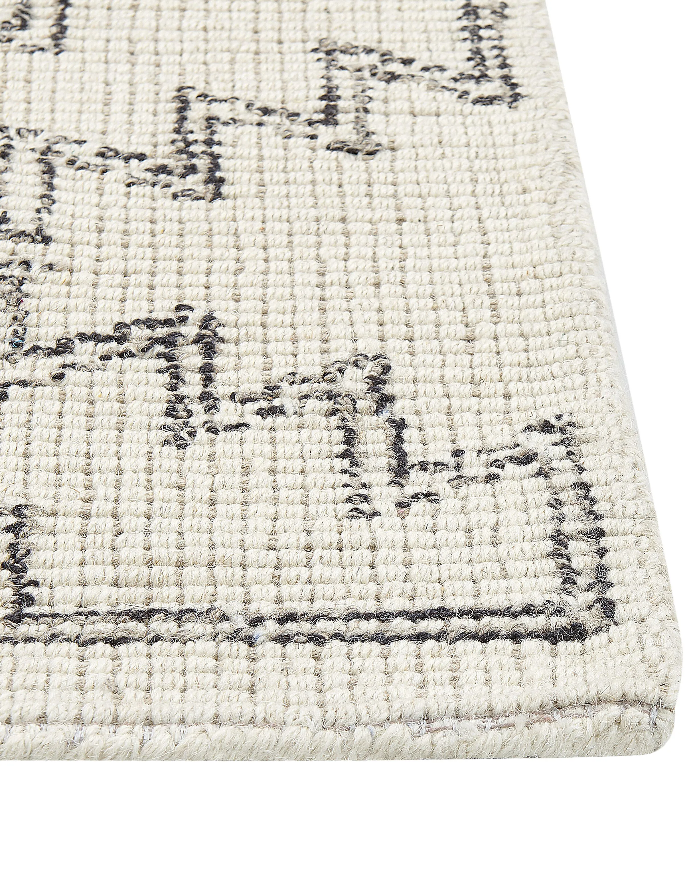 Vloerkleed URLA Beige 140 x 200 cm Wol