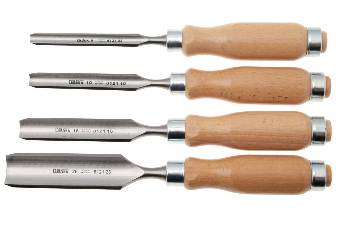 Narex Wood Line Profi Gouge Set 863510, gutsenset 8-10-16-26 mm, 4-delig