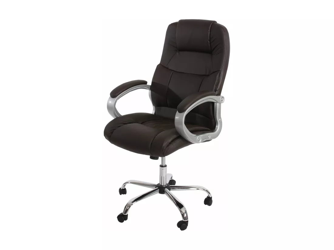 Fauteuil chaise de bureau marron 66 x 75 x 115 cm 04_0001905