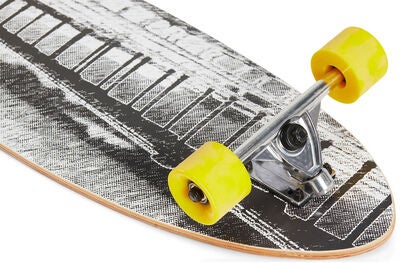 Impulse Longboard, Grå/Gul