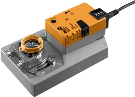 BELIMO Spjældmotor SM24A, AC/DC 24 V, on/off el. 3-punktsstyring, 20 Nm, gangtid 150 sek. med universal klembøsning.